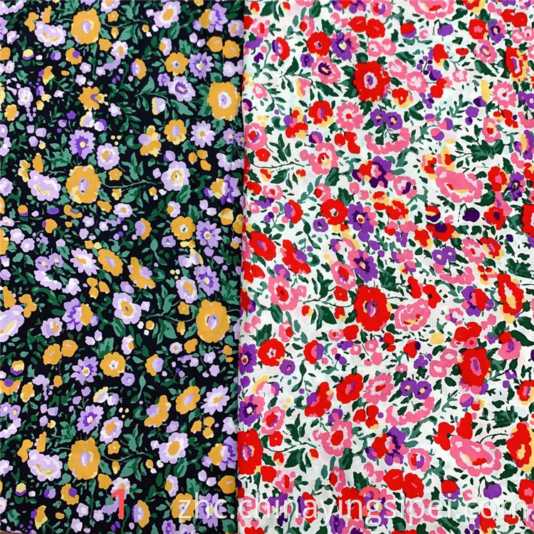 2020新的Stocklot纺织品100%棉花poplin印花棉布女士连衣裙